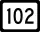 Virginia State Route 102 and West Virginia Route 102 marker