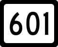 West Virginia Route 601 marker