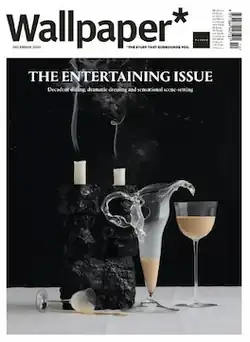 Magazine cover featuring contemporary design imagery