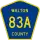 County Road 83A marker