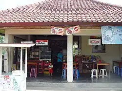 Warung nasi, selling food in Bali.