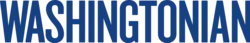 "Washingtonian" rendered in capital block letters in navy blue on a transparent background