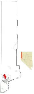 Location of Golden Valley, Nevada