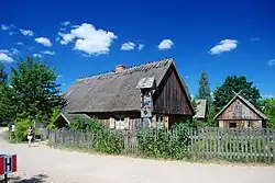 Traditional Kashubian houses in the Kashubian Ethnographic Park