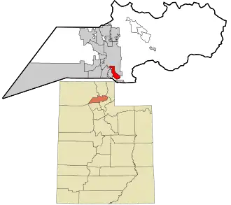 Location in Weber County and the State of Utah