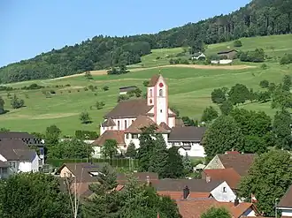 Wegenstetten village and church