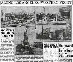 West Adams storm drain construction 1926 Los Angeles Post Record
