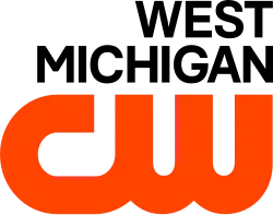The words "West Michigan" on two lines above the CW logo in orange.