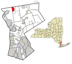 Location of Mohegan Lake, New York