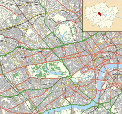 Rotten Row is located in City of Westminster