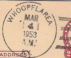 Postmark from Whoopflarea, Kentucky