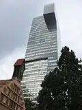 The IZD Tower from level ground