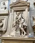 Peter Scheemakers's monument to William Shakespeare in Poets' Corner, Westminster Abbey