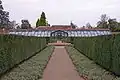 Wimpole glasshouses in the kitchen garden