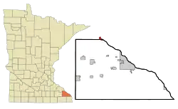 Location of Minneiska, Minnesota