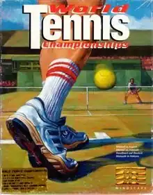 European box art using the title "World Tennis Championship"