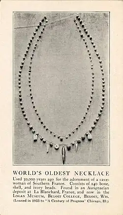 Necklace from Castel Merle, France