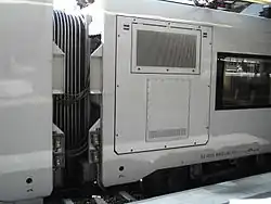 Fixed coupling of two carriages in the X40 train