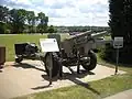XM124E2 light auxiliary-propelled 105&nbsp;mm howitzer at the Rock Island Arsenal museum