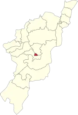 Map of Adamawa State highlighting Yola North