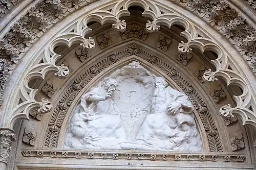 "Holy Trinity" - the work of the Croatian sculptor Robert Frangeš Mihanović.