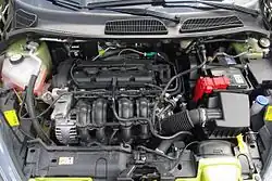 1.25-litre Duratec engine in a 2009 Ford Fiesta