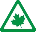 The zielony listek (green leaf) used in Poland for newly qualified drivers. However, it is not mandatory to display it.