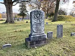 Civil War Soldier's gravestone (November 2021)