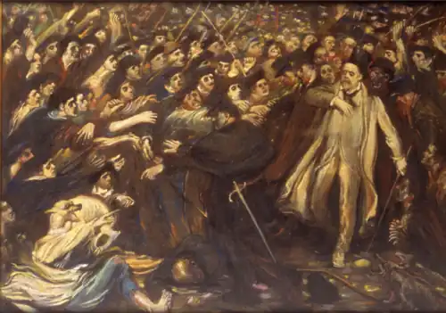 Zola Insulted (1898), oil on canvas, 81 x 109,5&nbsp;cm., private collection