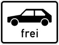 Cars permitted