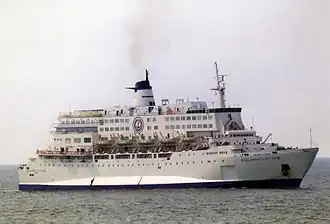 De boot in 2001, bij Genoa, Italië