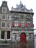 De Waag op de hoek Damstraat en Spaarne