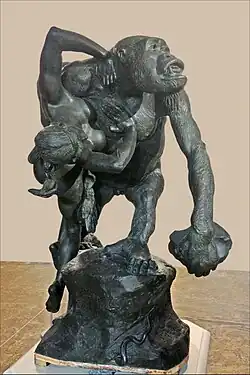 Emmanuel Frémiet, Gorilla ontvoert vrouw, 1887