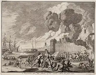 De inname van Den Briel. Jan Luyken