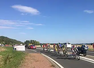 De kopgroep in Parijs-Tours 2016
