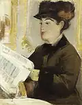 Édouard Manet: Femme lisant, ca. 1880