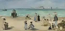 Op het strand van Boulogne (1868)