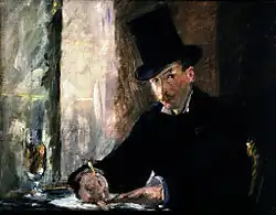Chez Tortoni, Édouard Manet