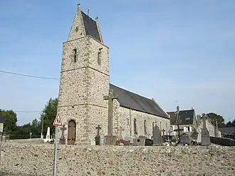 De kerk van Anneville-sur-Mer