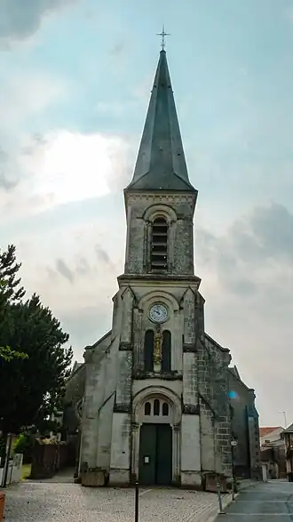 De kerk van Le Pin-en-Mauges
