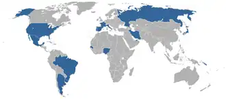 De deelnemende landen