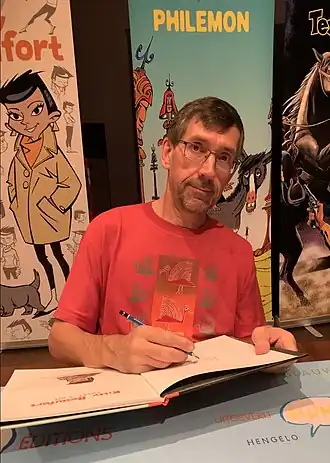 Éric Albert bij het stripfestival in Breda in september 2019