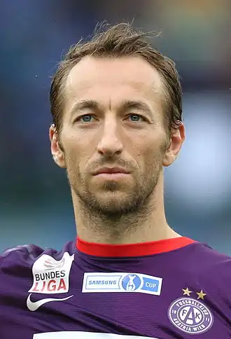 Ortlechner in 2013 als speler van Austria Wien
