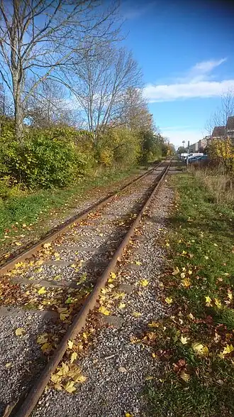 Spoorlijn Örebro - Skebäck op de kaart