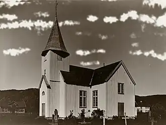 de kerk in Øyslebø