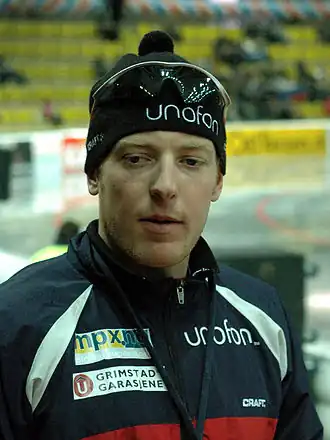 Grødum tijdens de WK Allround 2005