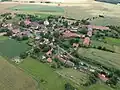 Luchtfoto van Újezdec