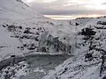 Een winterse Þórufoss.