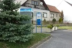 Haltepaal van ICOM transport in Červený Hrádek (2016)