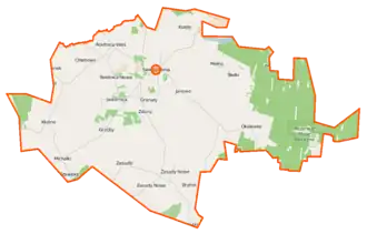 Kaart van Świedziebnia